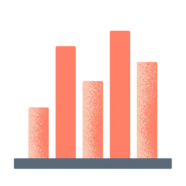 Stylised chart graphic