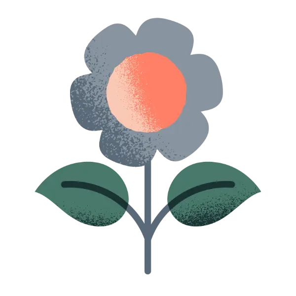 Stylised flower graphic